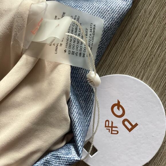 PQ swim Alex indie blue belted one piece bikini swimwear size small NEW - Picture 8 of 9